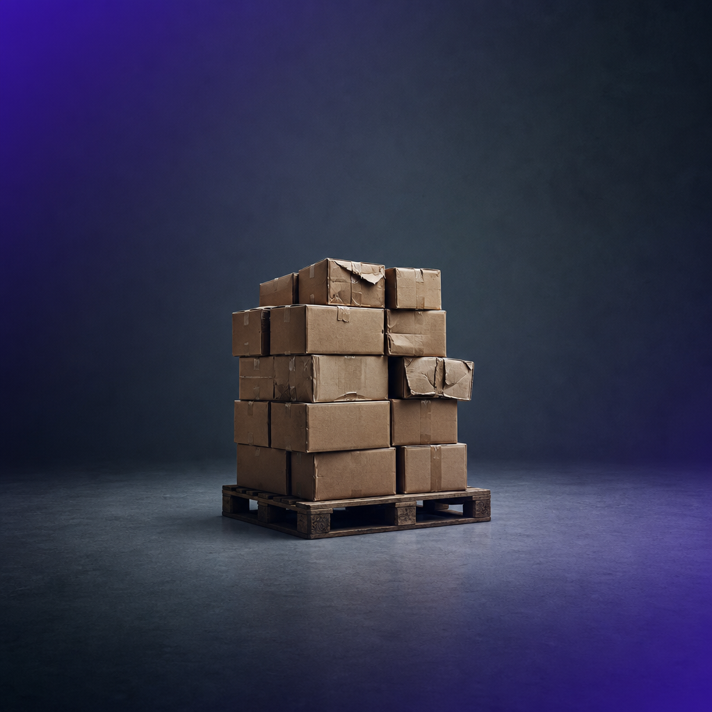 A minimal conceptual illustration hinting at the idea of "Why your records don't match reality: common causes of inaccuracy" within an article about inventory accuracy — one simple visual metaphor, not the literal words.