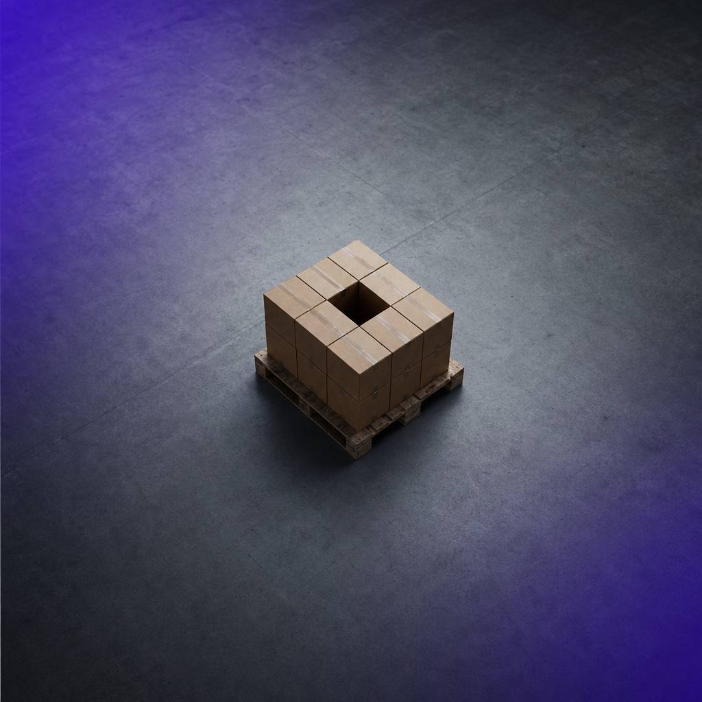 A minimal conceptual illustration hinting at the idea of "What is inventory variance?" within an article about inventory variance — one simple visual metaphor, not the literal words.